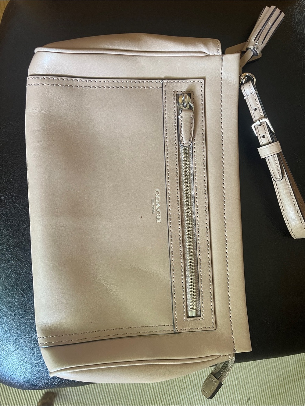 Coach Clutch  / large wristlet in Light Taupe
